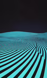 a picture with several wavy lines and stars in the background