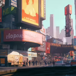 an old time view of a city in the day