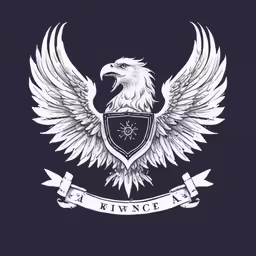 the wings and shield logo is a symbol for a family