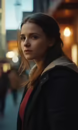 an outdoor portrait of a young woman