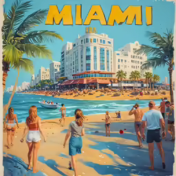 an old fashioned travel poster from the 1930s