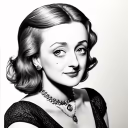 a black and white photo of a woman