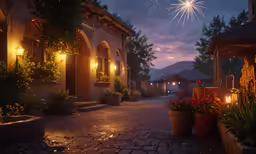 the lights on the building look on to show off