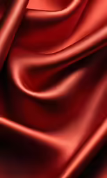 a closeup of the texture of a plain red satin fabric