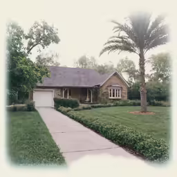 the home is located in a residential neighborhood