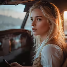 a woman sitting in the back of a car using a cell phone