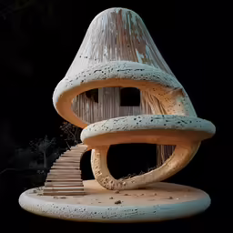 a set of steps with some very unusual curves