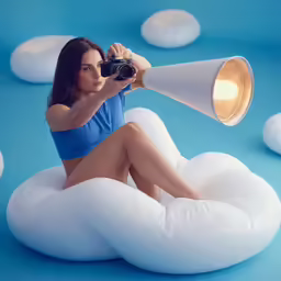 a woman in a blue swimsuit is laying down