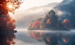 a small boat sitting in the middle of a body of water