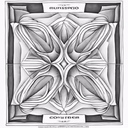 the front cover of an intricate artwork, a square piece with leaves