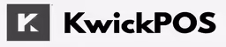 a black and white logo for kwickpos