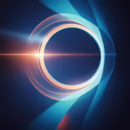 a circle in the sky with sunlight shining