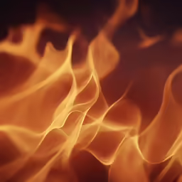 flames are blazing up and flying through the air