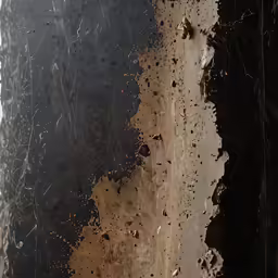 an abstract photograph with brown and black streaks