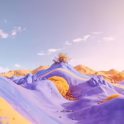 there is a mountain with a bunch of rocks in the middle