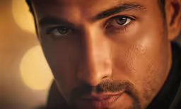 this is a close up photo of a man looking into the camera