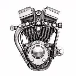the motorcycle engine is shown in this drawing
