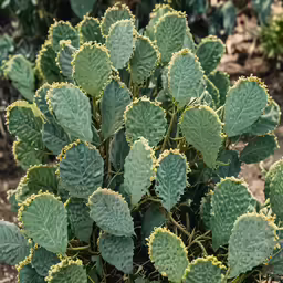 many green leaves on a bush with a few green flowers