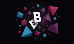 some blue pink and purple triangles are arranged