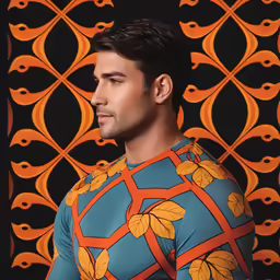 an image of a man wearing colorful clothing