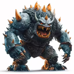 a statue is shown of an evil monster
