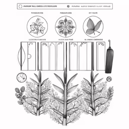 plants and their uses and diagram showing the process