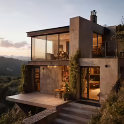 an image of a modern style home with staircase