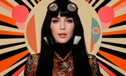 a woman with goggles over her eyes