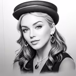 a woman wearing a hat with an over sized headband