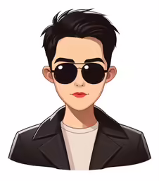 the character with glasses in this picture is looking at something