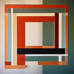 an image of abstract art on a wall