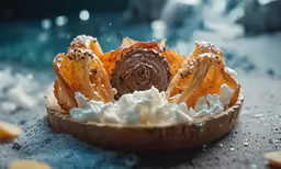 the desert is half eaten and half unwrapped