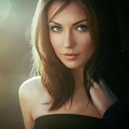 a beautiful young woman posing for the camera