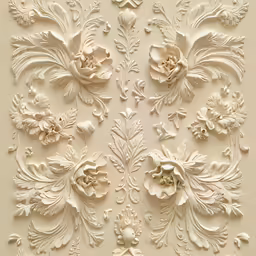 the white plaster is on display against the wall