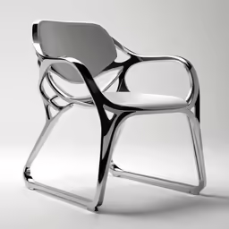 the modern chair has been designed and made by philippe vanderveer