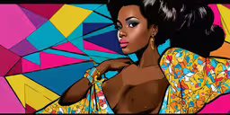 a painting of a woman