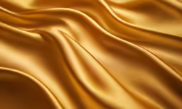 a closeup of yellow fabric with a smooth, slightly pleated fabric