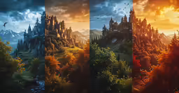 the background for a beautiful fantasy scenery and a painting