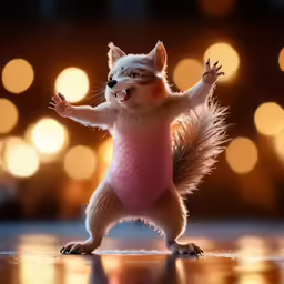 a small squirrel with no pants on and a very cute look on his face