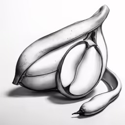 a banana is on the floor in the shape of a flower