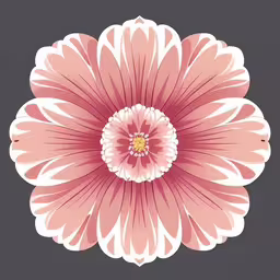 a close up of a pink flower on a gray background,a stylized flower on a dark background