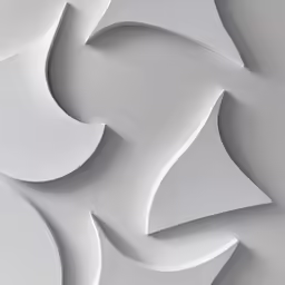 the surface is designed with white paper