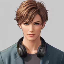 a person wearing headphones with ear buds