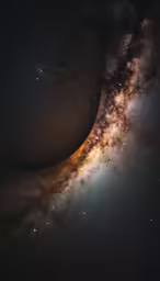 the center of a star field is shown