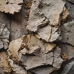 a piece of wood with peeling, chipped and dirt pieces