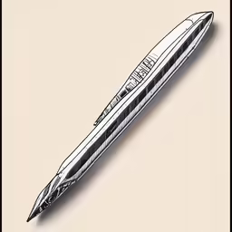 a pen is lying on a piece of paper