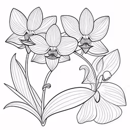 flowers with leaves on white background