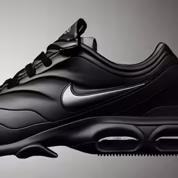 the nike air max in black and silver
