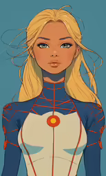 an anime style woman is holding her arms out
