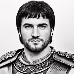 a man in a roman outfit, from the game